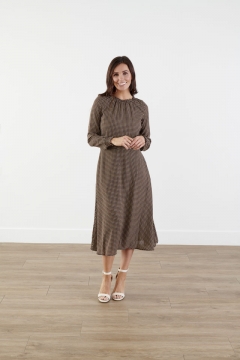 Ruffle-Neck Dress